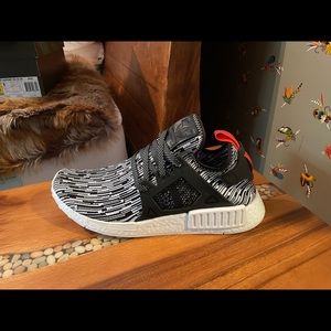 Adidas NMD XR1 PK black with white pattern 10 1/2 nwt + box